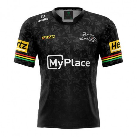 Penrith Panthers Mens Dark Training Rugby Jersey 2024