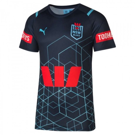 NSW Blues State of Origin Mens Training Rugby Tee 2024