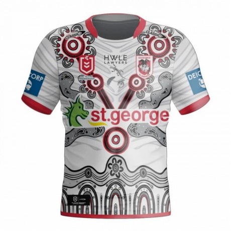 St George Illawarra Dragons Mens Indigenous Rugby Jersey 2024