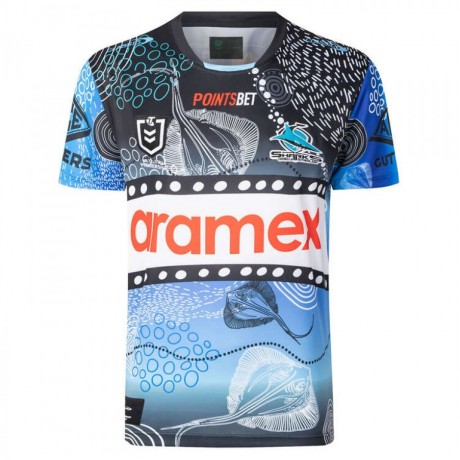 Cronulla-Sutherland Sharks Mens Indigenous Rugby Jersey 2024