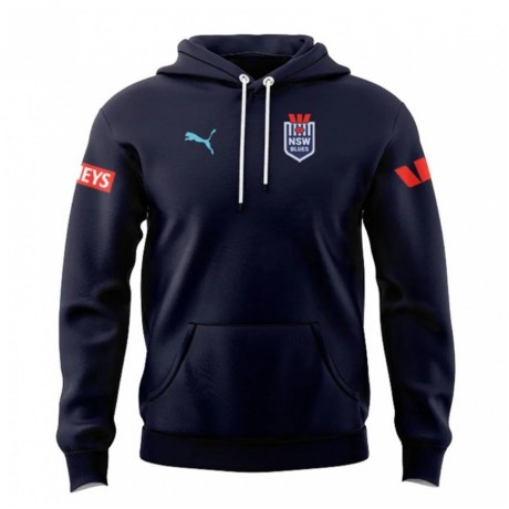 NSW Blues State Of Origin Mens Team Rugby Hoodie 2024