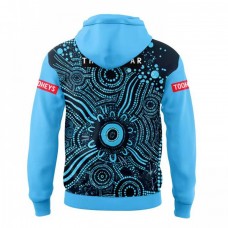 NSW Blues State Of Origin Mens Indigenous Rugby Hoodie 2024