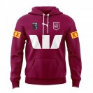 QLD Maroons Mens Team Rugby Hoodie 2024 Red