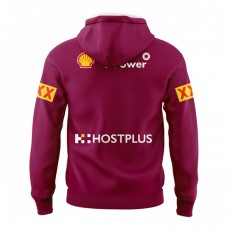 QLD Maroons Mens Team Rugby Hoodie 2024 Red