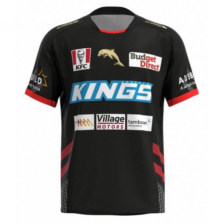 Dolphins Men's Black Training Rugby Jersey 2023