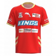 Dolphins Men's Red Training Rugby Jersey 2023