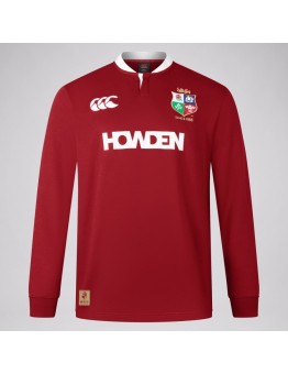 British And Irish Lions Long Sleeve Red Rugby Jersey 2025