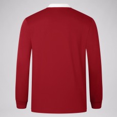 British And Irish Lions Long Sleeve Red Rugby Jersey 2025