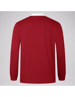 British And Irish Lions Long Sleeve Red Rugby Jersey 2025
