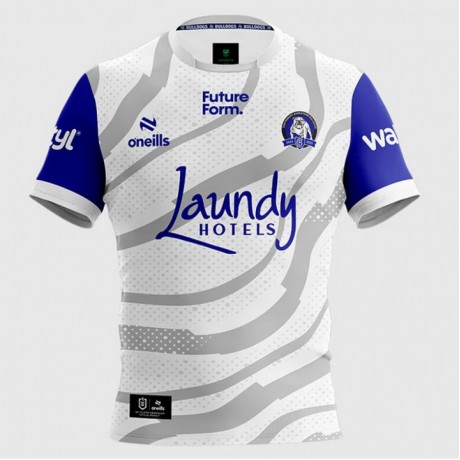 Canterbury-Bankstown Bulldogs Mens White Training Rugby Jersey 2025