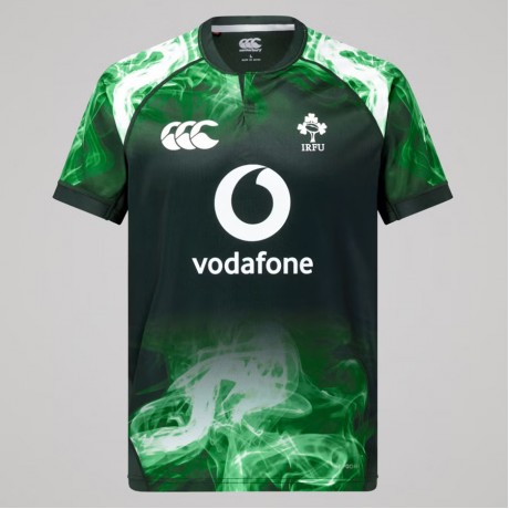 Ireland Mens Chicago Pre Game Pro Rugby Jersey Green 2025