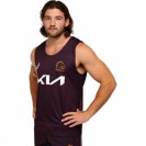 Brisbane Broncos Mens Training Rugby Singlet 2023
