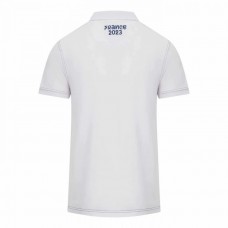 France RWC Mens Cotton White Rugby Polo 2023