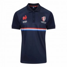France RWC Mens Polyester Rugby Polo 2023