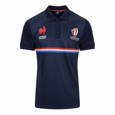 France RWC Mens Polyester Rugby Polo 2023