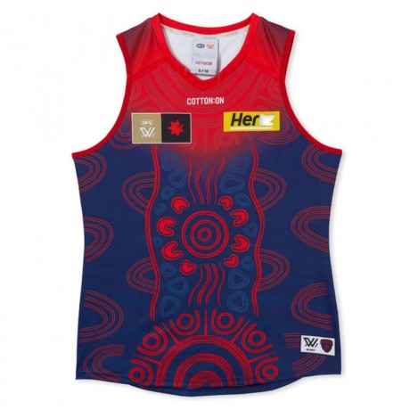Melbourne Demons Mens Season 8 AFLW Indigenous Guernsey